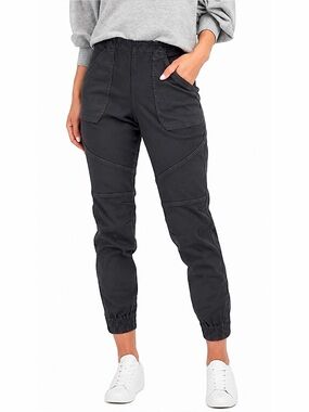SPANX Stretch Twill Cargo Jogger - Washed Black